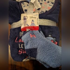 NWT DISNEY PLUS SIZE 3x 22/24W E'EYORE (3) PIECE PJ SET